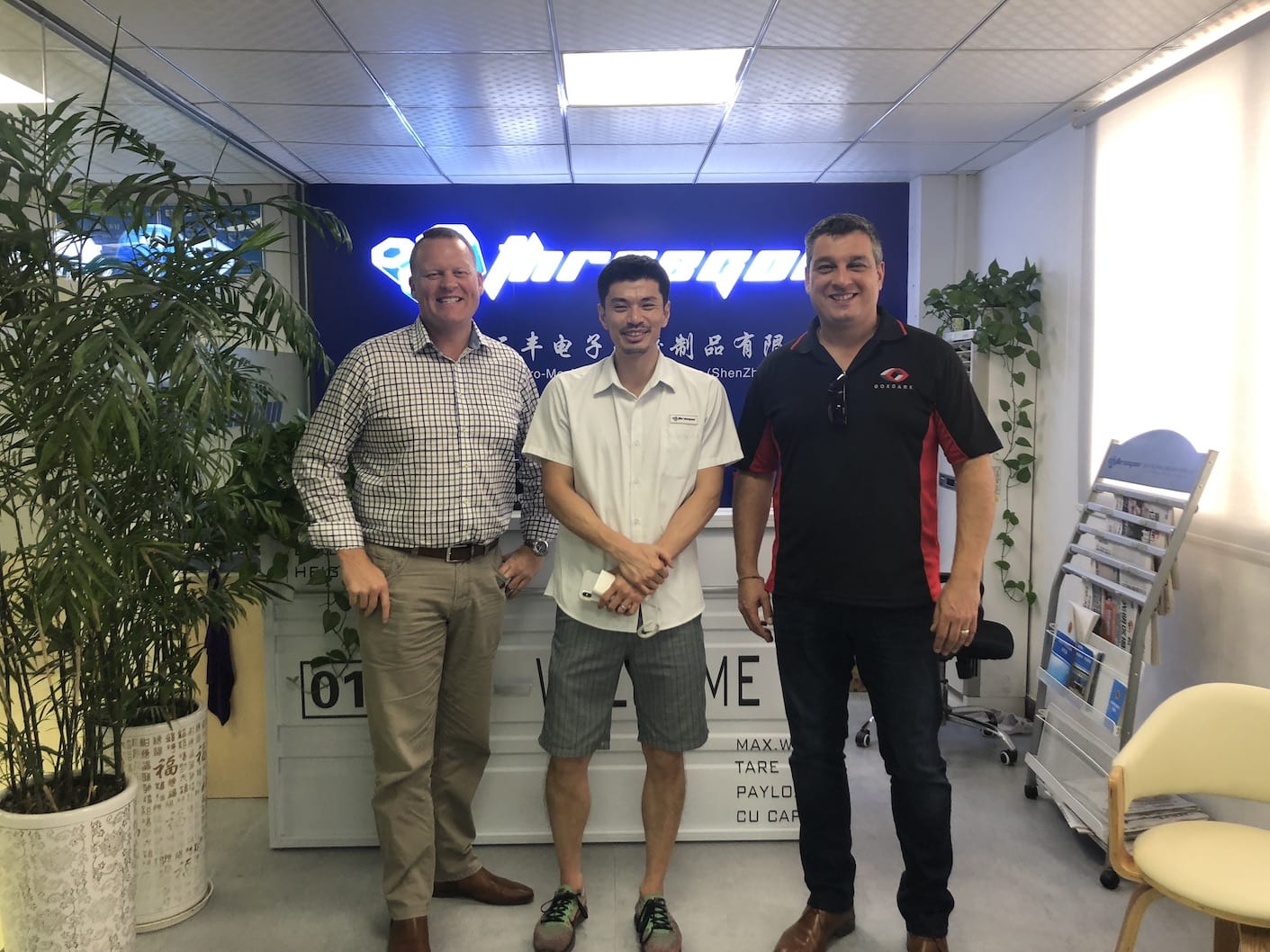 3 men standing