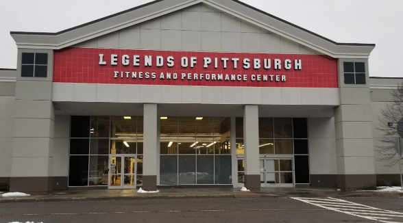 The front of the legends of pittsburgh fitness and performance center