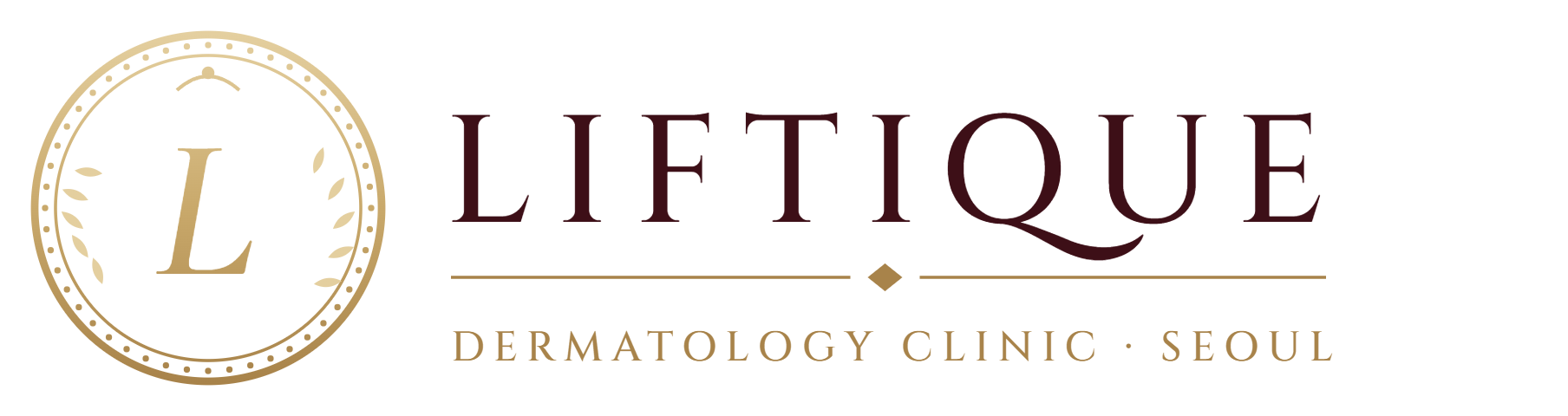 Liftique Dermatology Clinic logo, board-certified dermatologists in Gangnam, Seoul