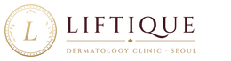 Liftique Dermatology Clinic logo, board-certified dermatologists in Gangnam, Seoul