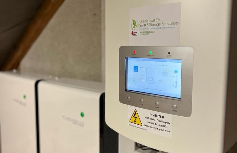 Battery storage control panel