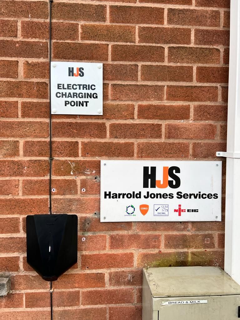 Charging point for an EV at a business premises