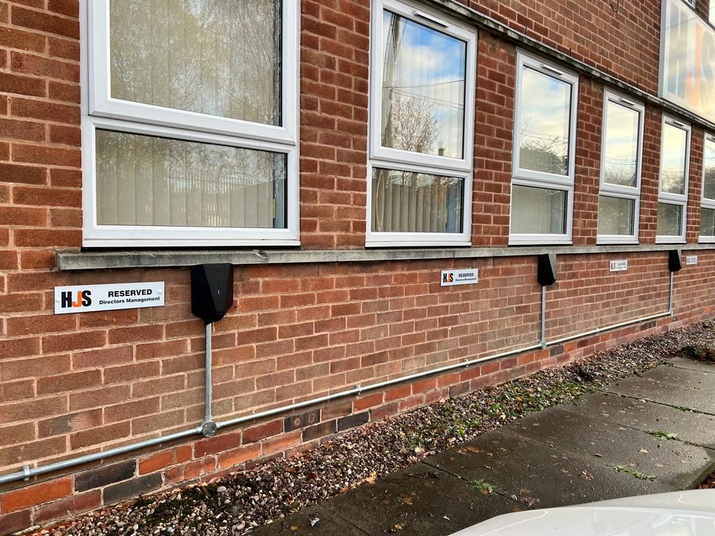 EV chargers installed at a business premises