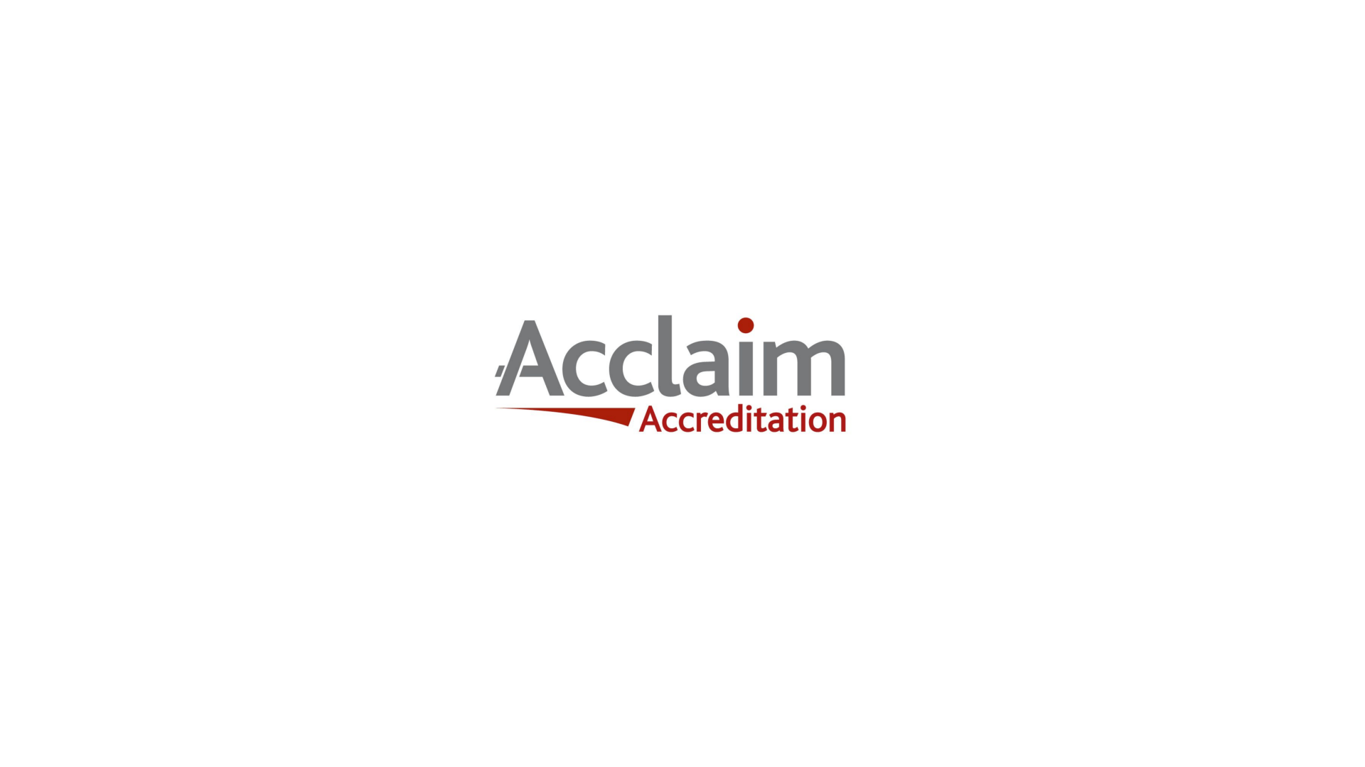 Acclaim Accreditation logo: grey