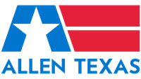 City of Allen Parks & Recreation logo with a green leaf and text.