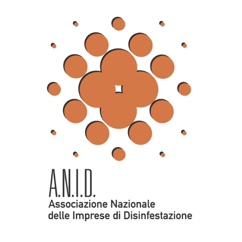 Logo dell'ANID (Associazione Nazionale Imprese di Disinfestazione) con cerchi arancioni che formano un fiore.