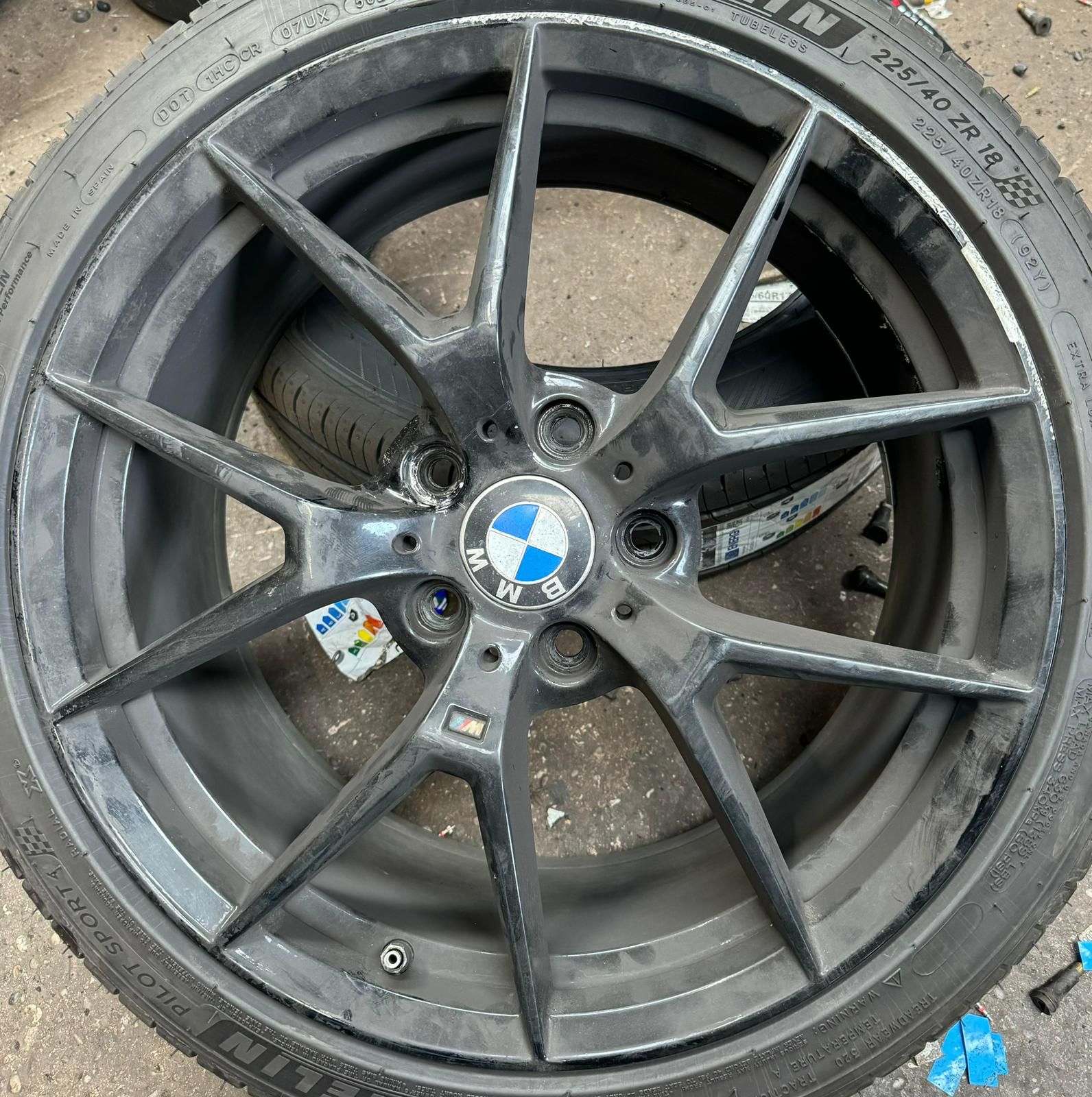 Alloy wheel before refurbishment