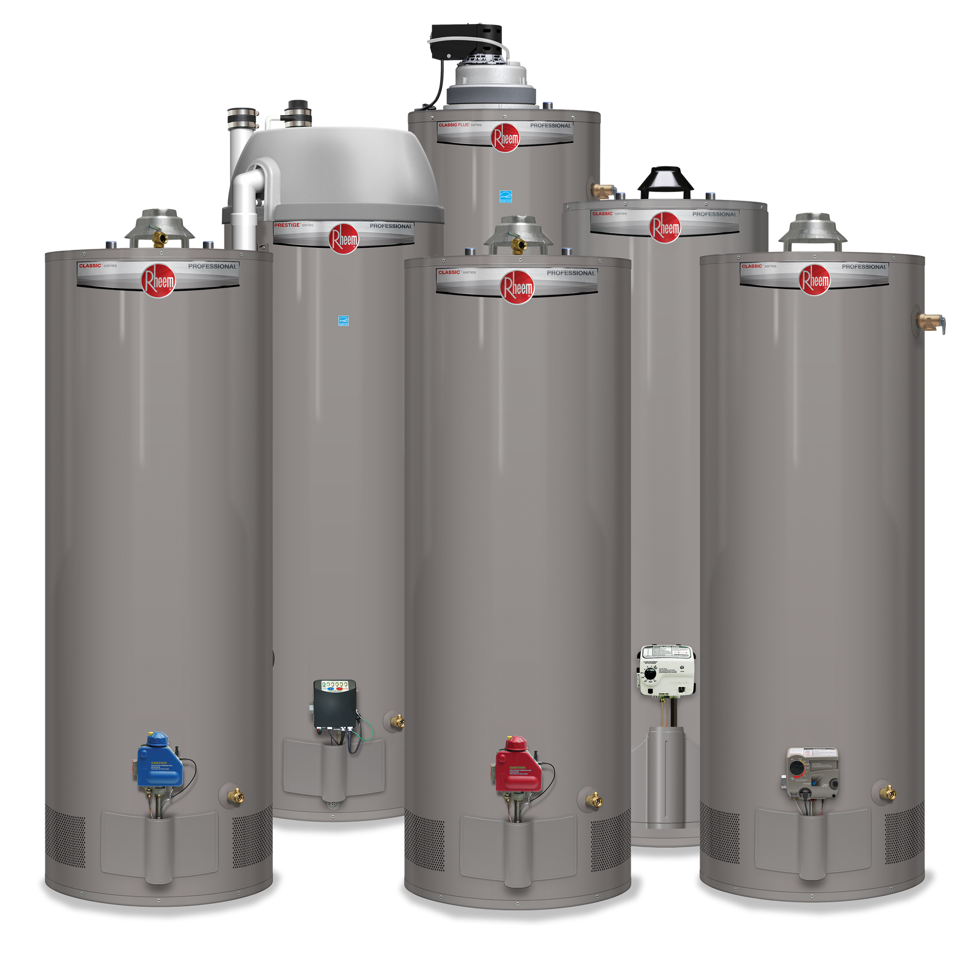 rheem gas water heaters