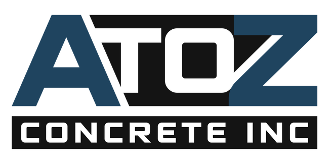 A logo for a company called A To Z Concrete Inc.
