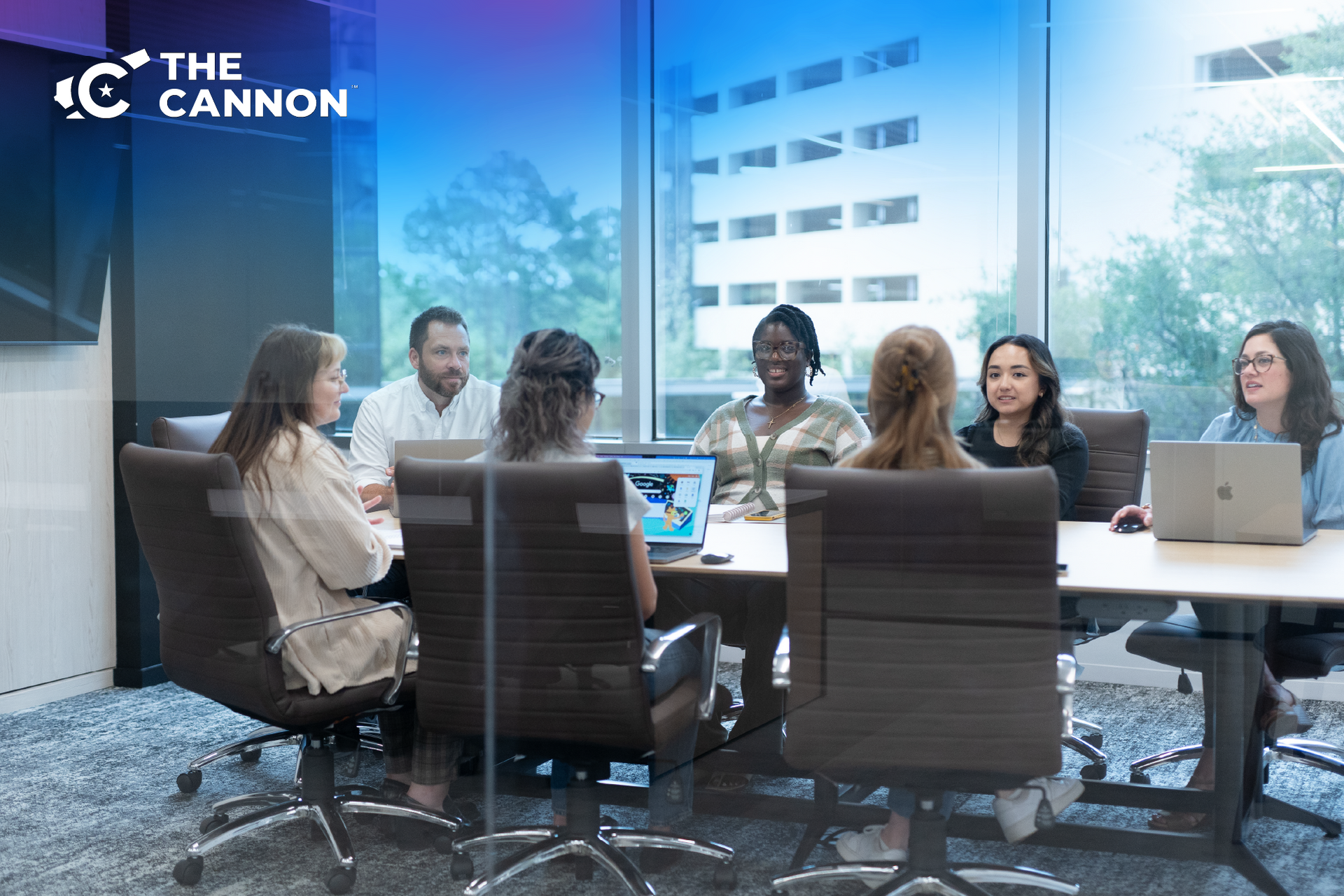 collaborating entrepreneurs in a meeting room