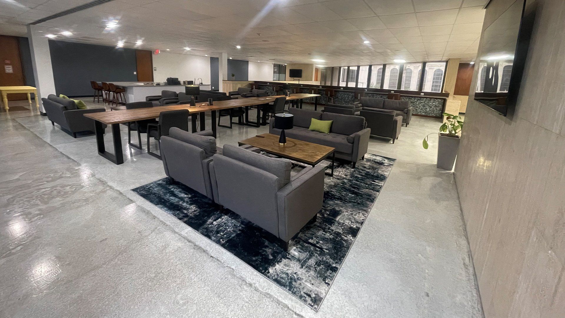 member lounge area
