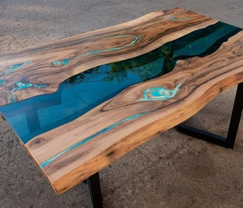 Epoxy Resin Tables Bismarck, ND Erhardt Woodworks