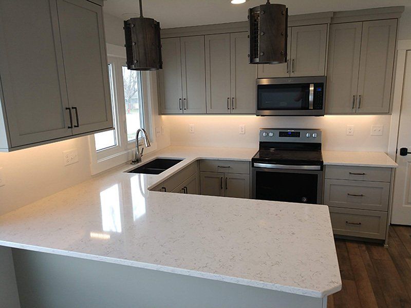 painted cabinets in kitchen