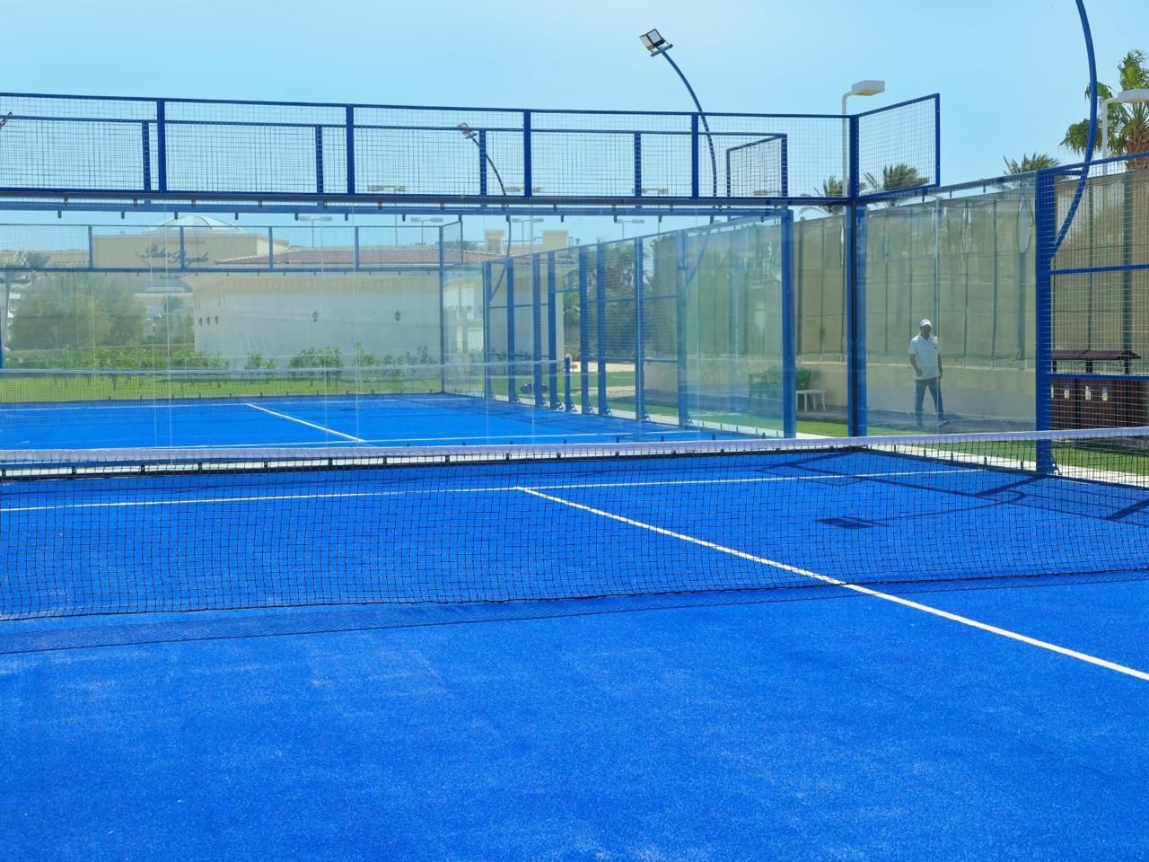Paddle court facilities at Palm Royale Resort Soma Bay