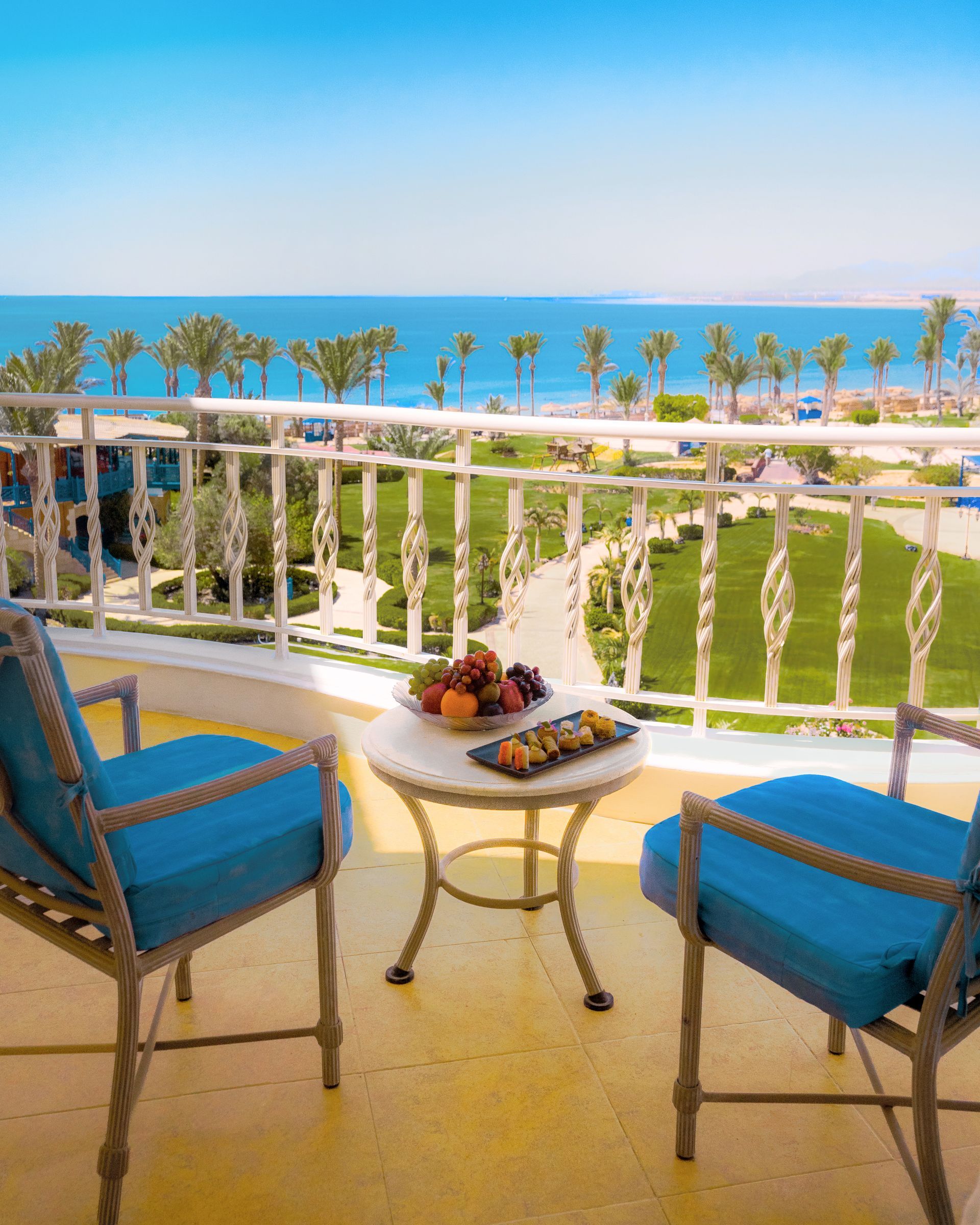 Elite Club room at Palm Royale Resort Soma Bay with luxury amenities