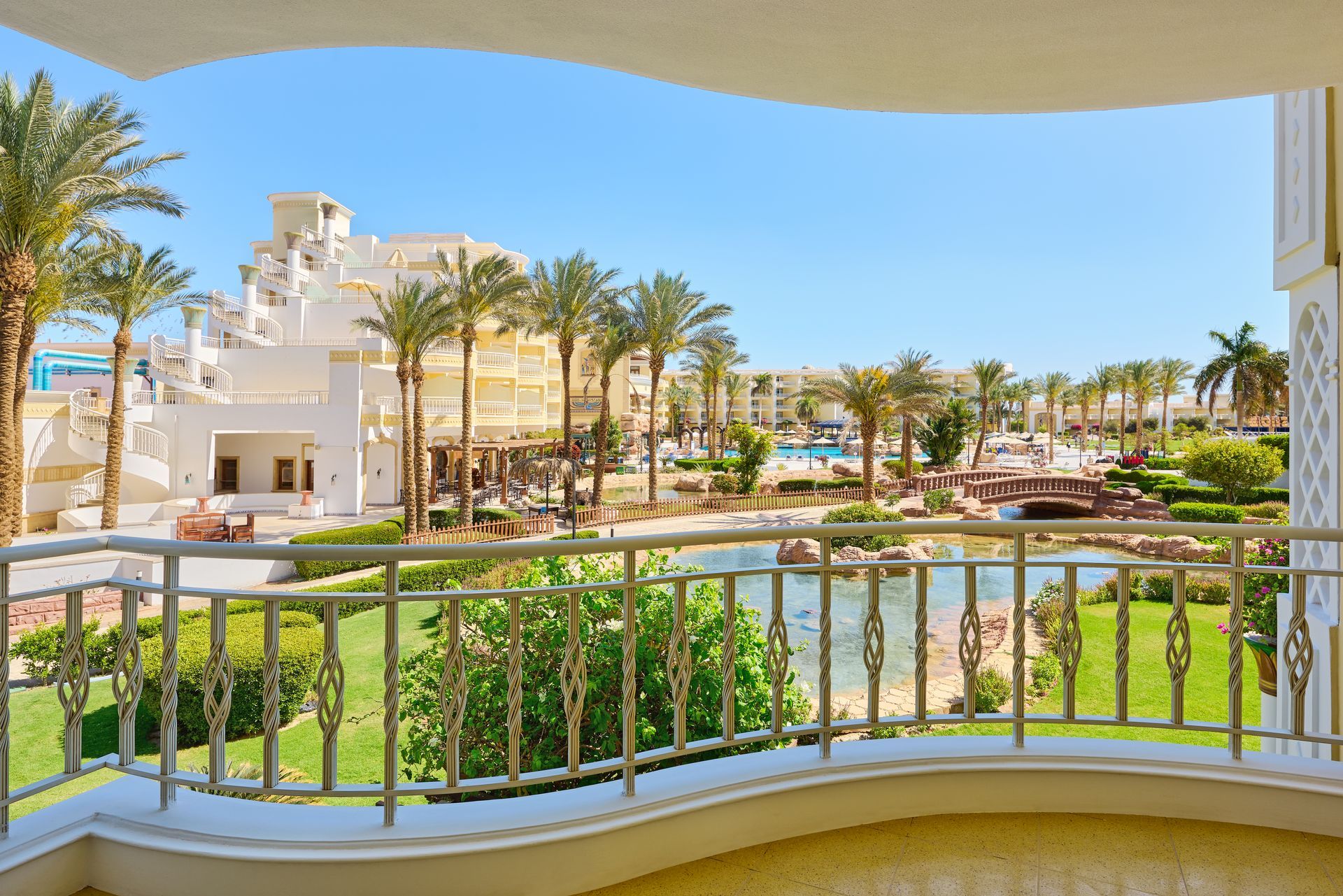 Palm Royale Resort elite accommodation with garden view