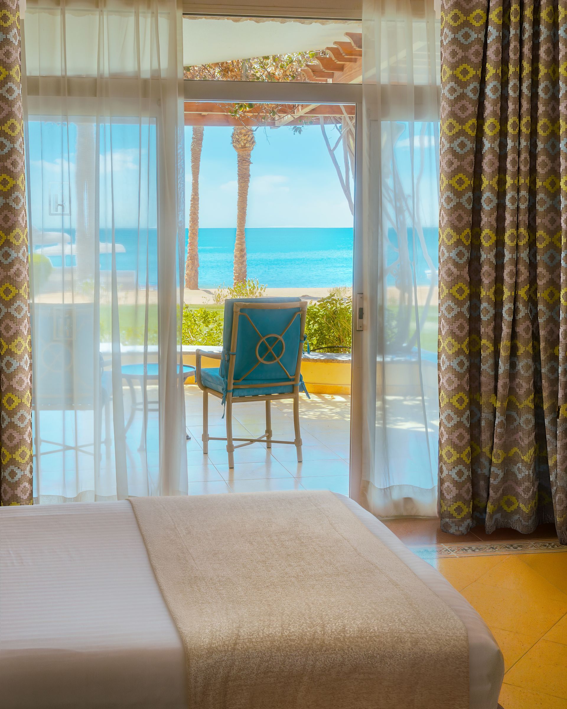 Elite Beach front room at Palm Royale Resort Soma Bay with direct beach access