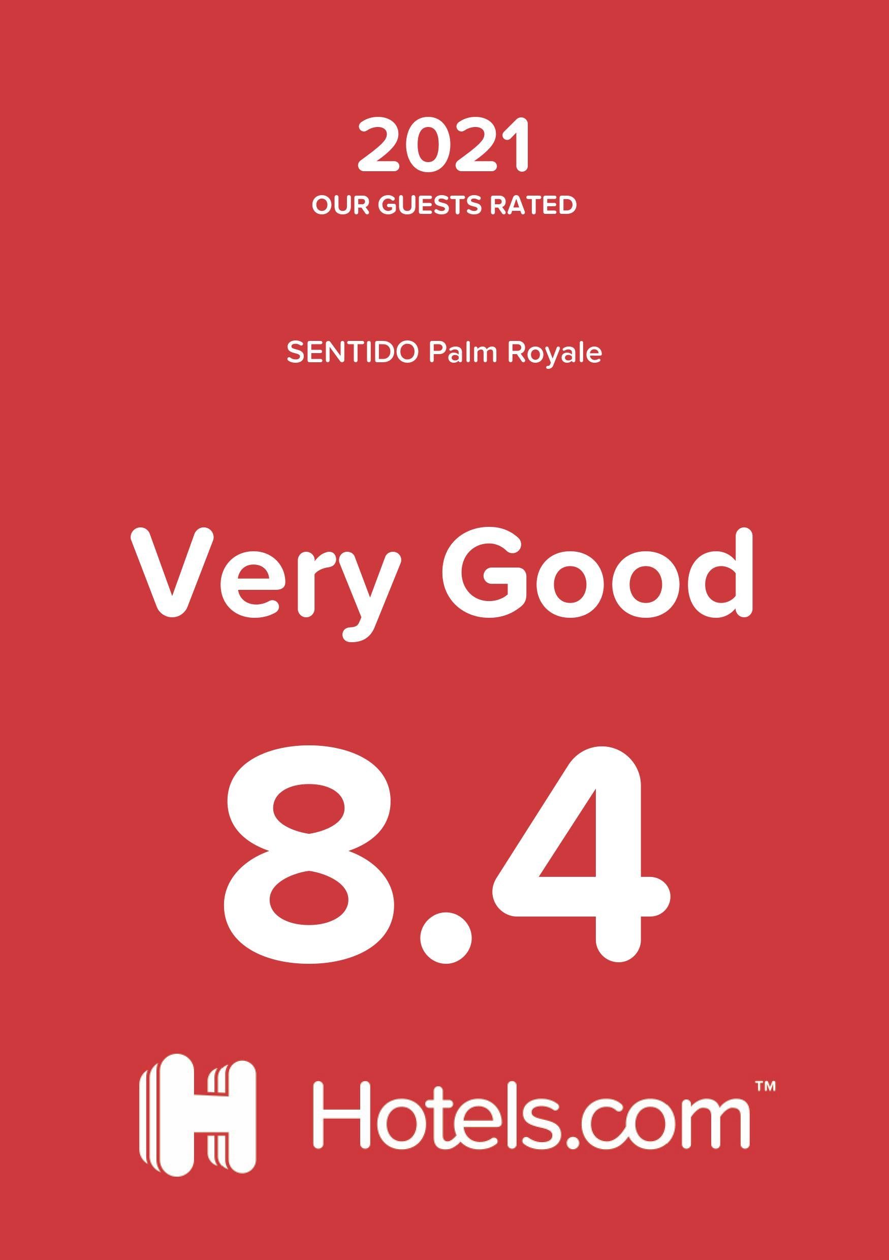 Hotels.com  Award of  Palm Royale Resort