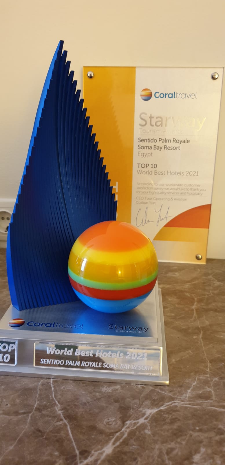 Top10  Award of  Palm Royale Resort