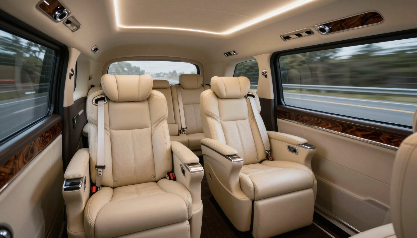 Luxury limo interior