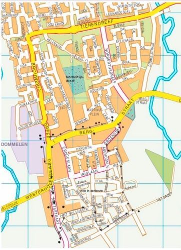 Plattegrond Dommelen uit 1866