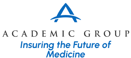 The logo for the academic group insuring the future of medicine
