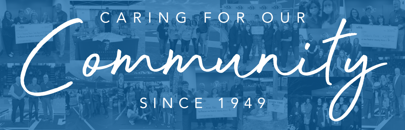 a poster that says caring for our community since 1949