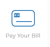 An icon of a credit card with the words `` pay your bill '' below it.