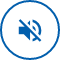 a blue icon of a person in a circle on a white background .