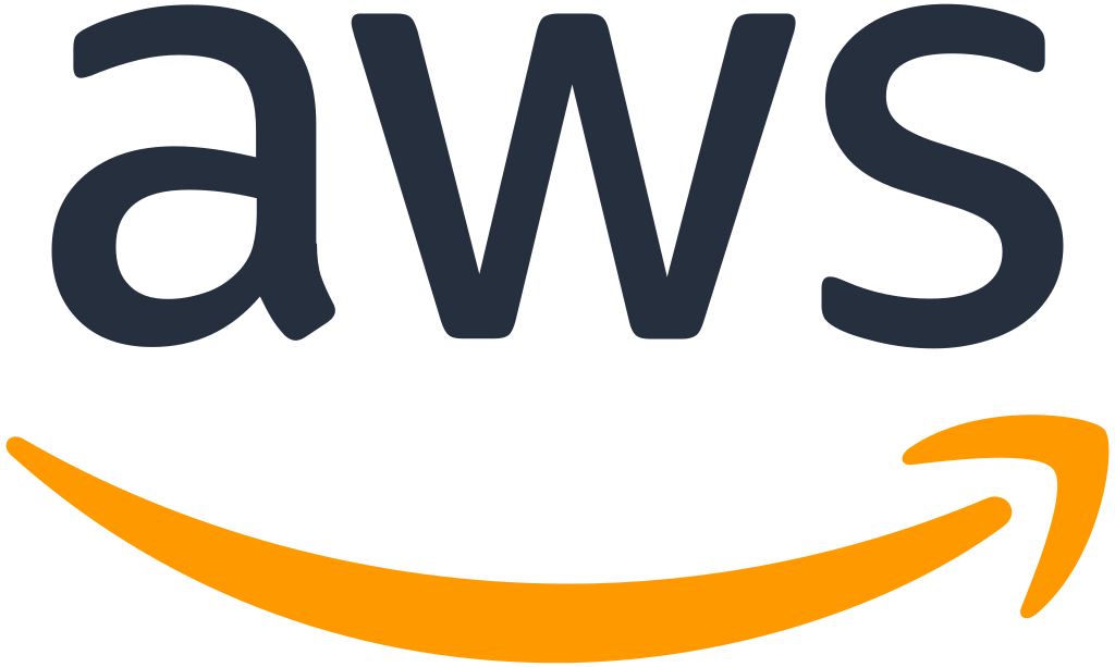 The Amazon Web Services (AWS) logo with the letters