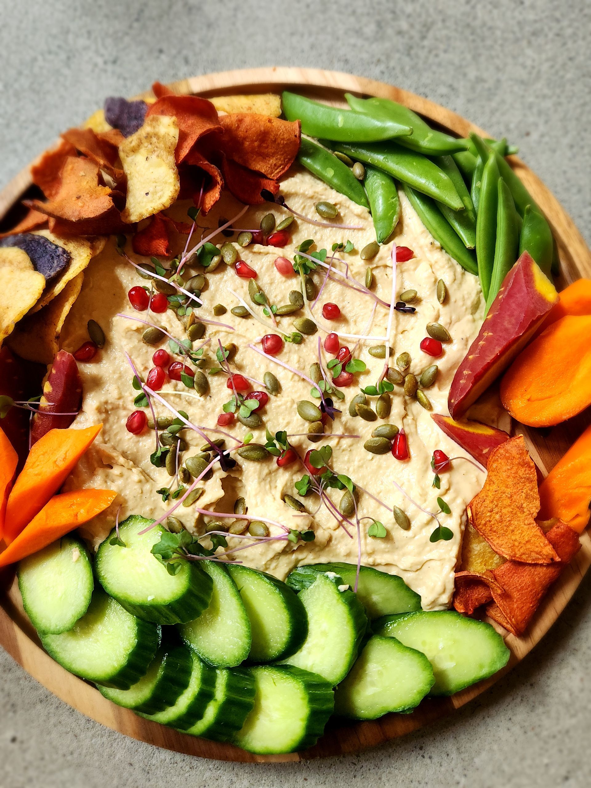 Sweet Potato Hummus in Bethel, Maine- Private Chef Services by Mangia Kitchen Maine