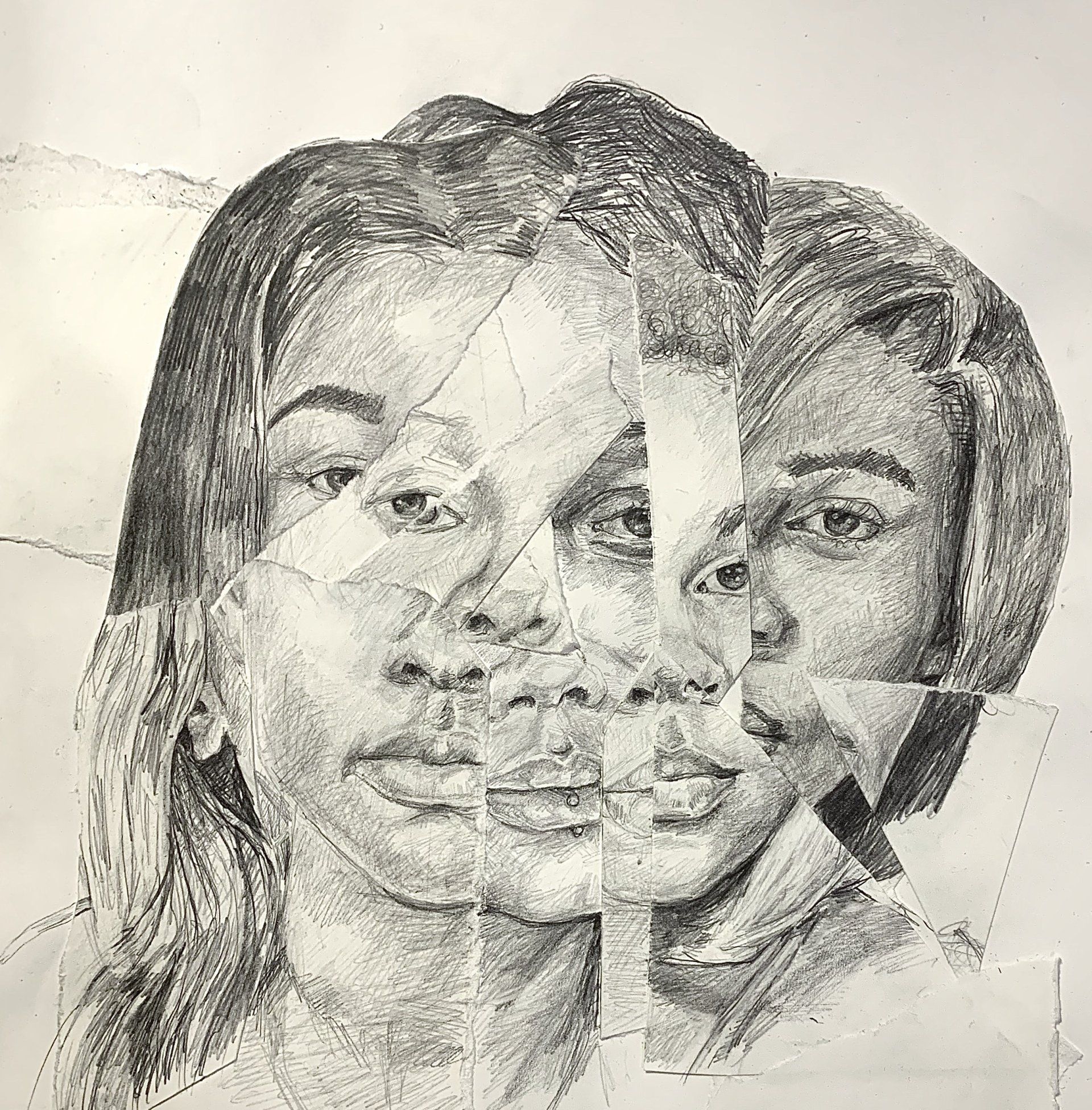 Anthony Peyton Young, Say their Names I, 2019
, Collaged drawing
11 x 10 Inches