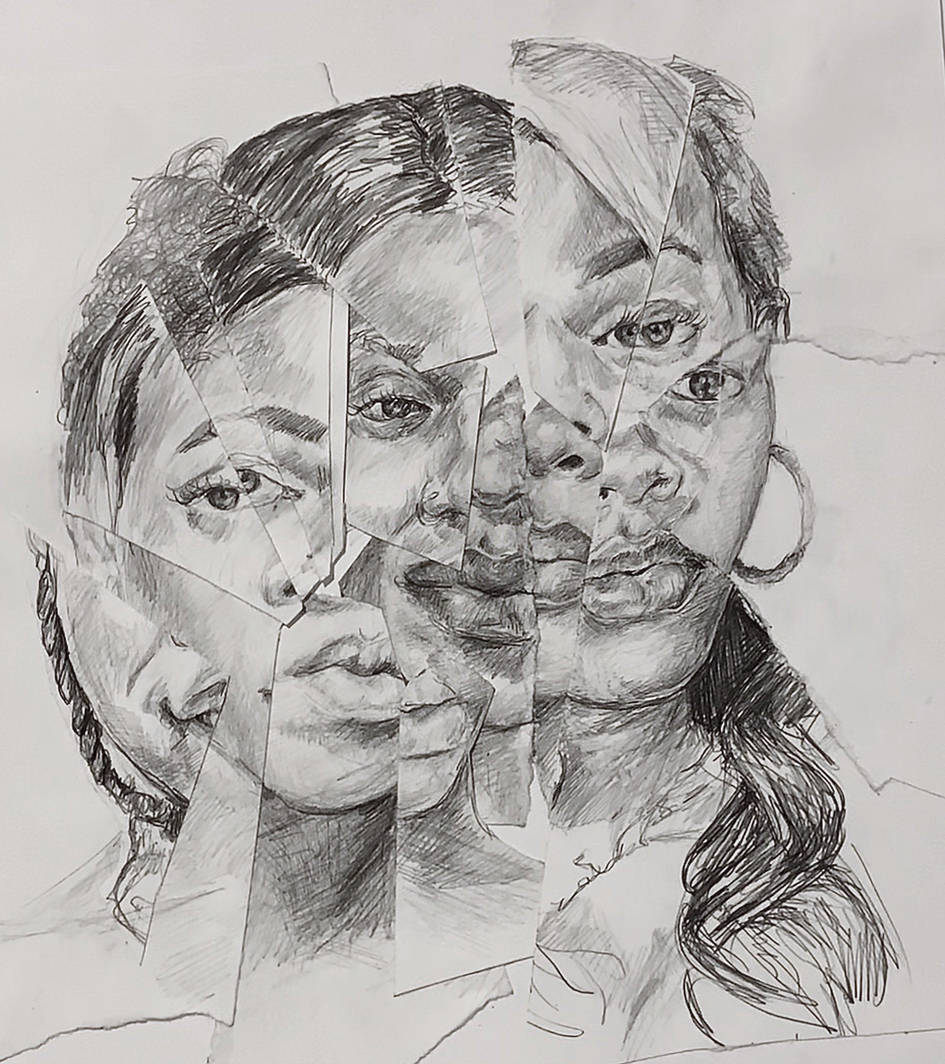 Anthony Peyton Young, Say their Names II, 2019
, Collaged drawing
11.5 x 10 Inches