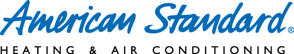 American Standard Heating & Air Conditioning logo in blue script on a white background American Standard Heating & Air Conditioning logo in blue script on a white background