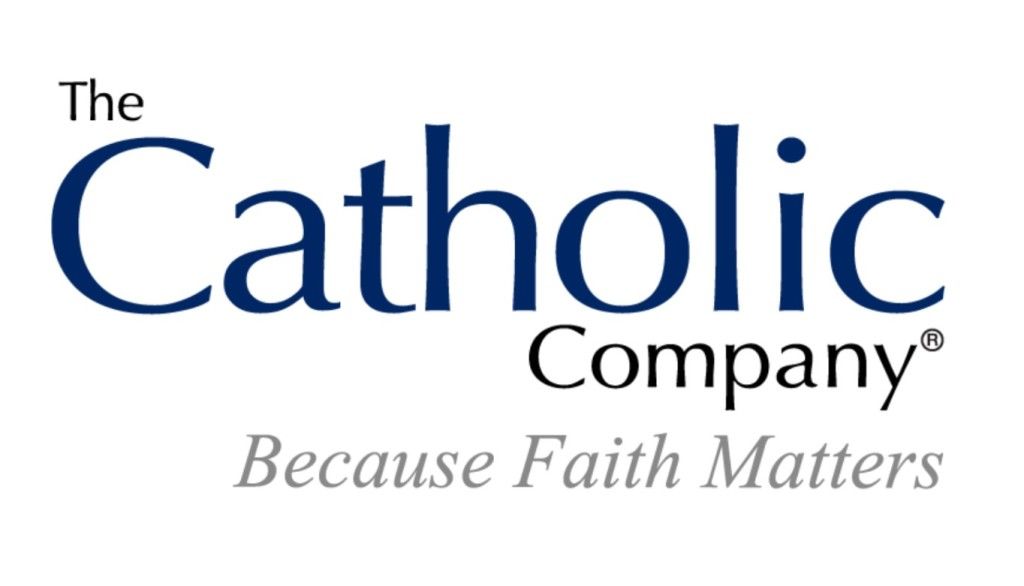 The Catholic Company logo with the tagline “Because Faith Matters” in blue and gray text