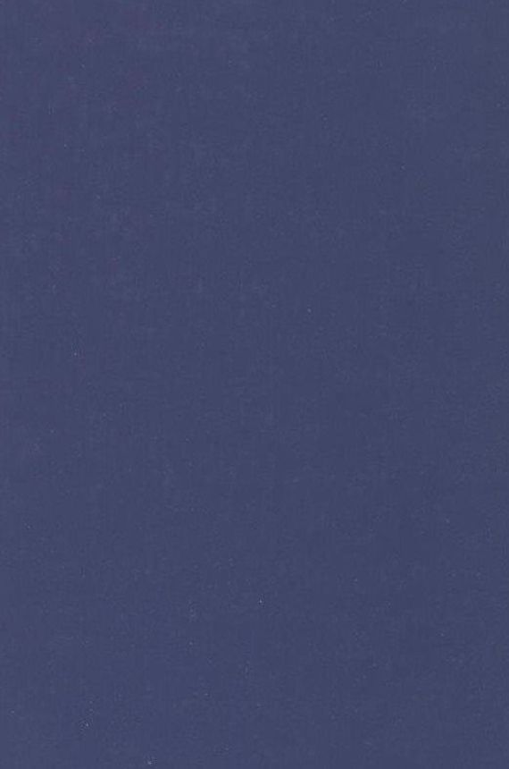 Solid blue background.
