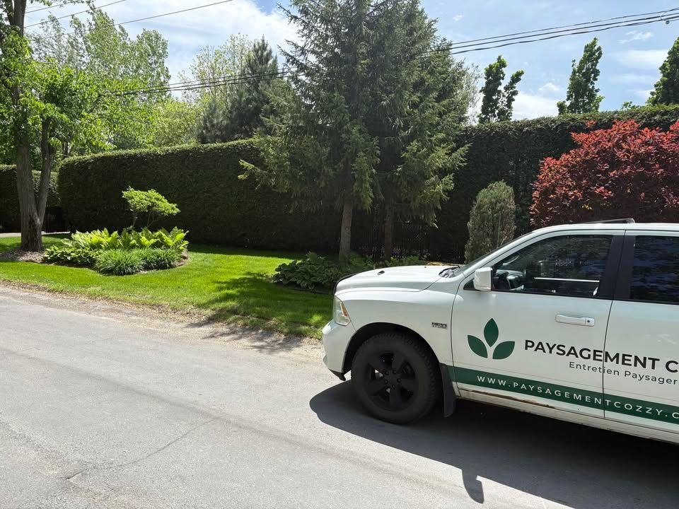 Un camion blanc