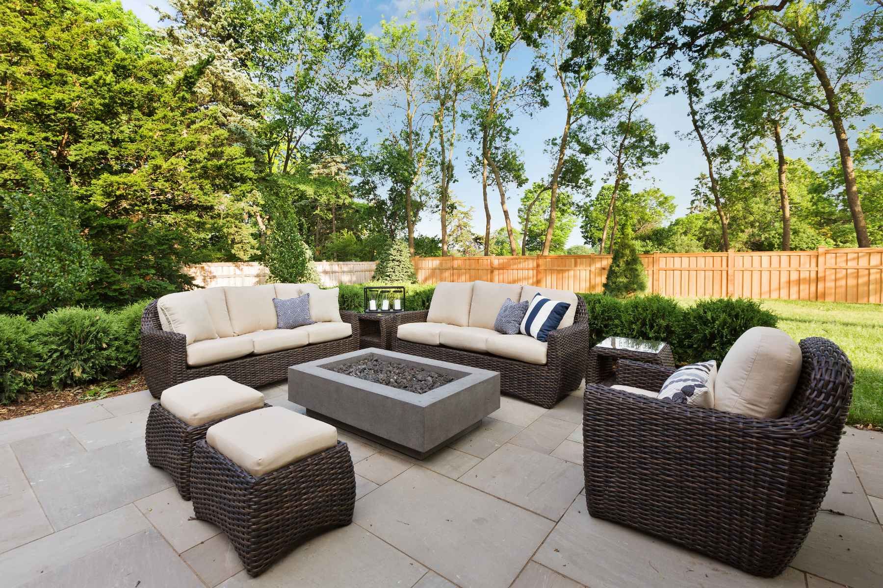 outdoor patio area