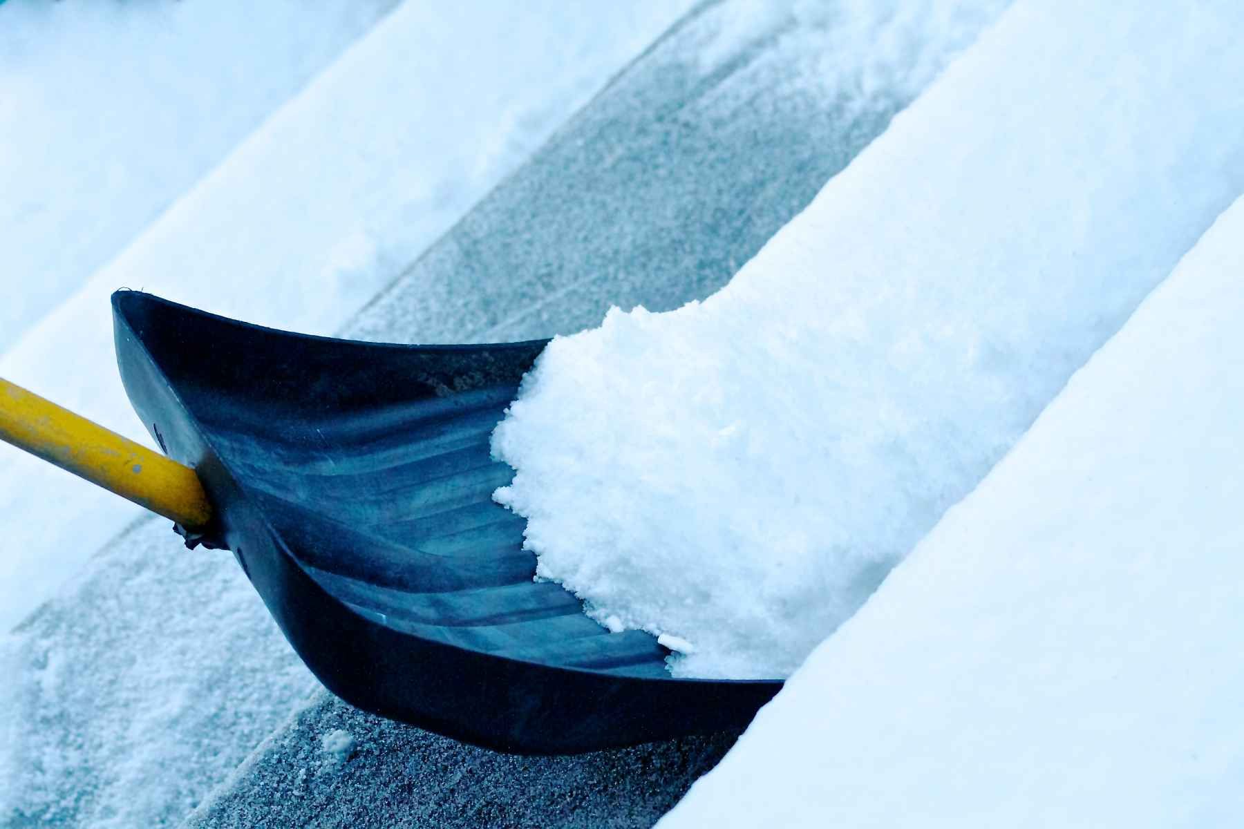 shoveling snow