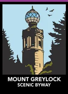 A poster for mount greylock scenic byway