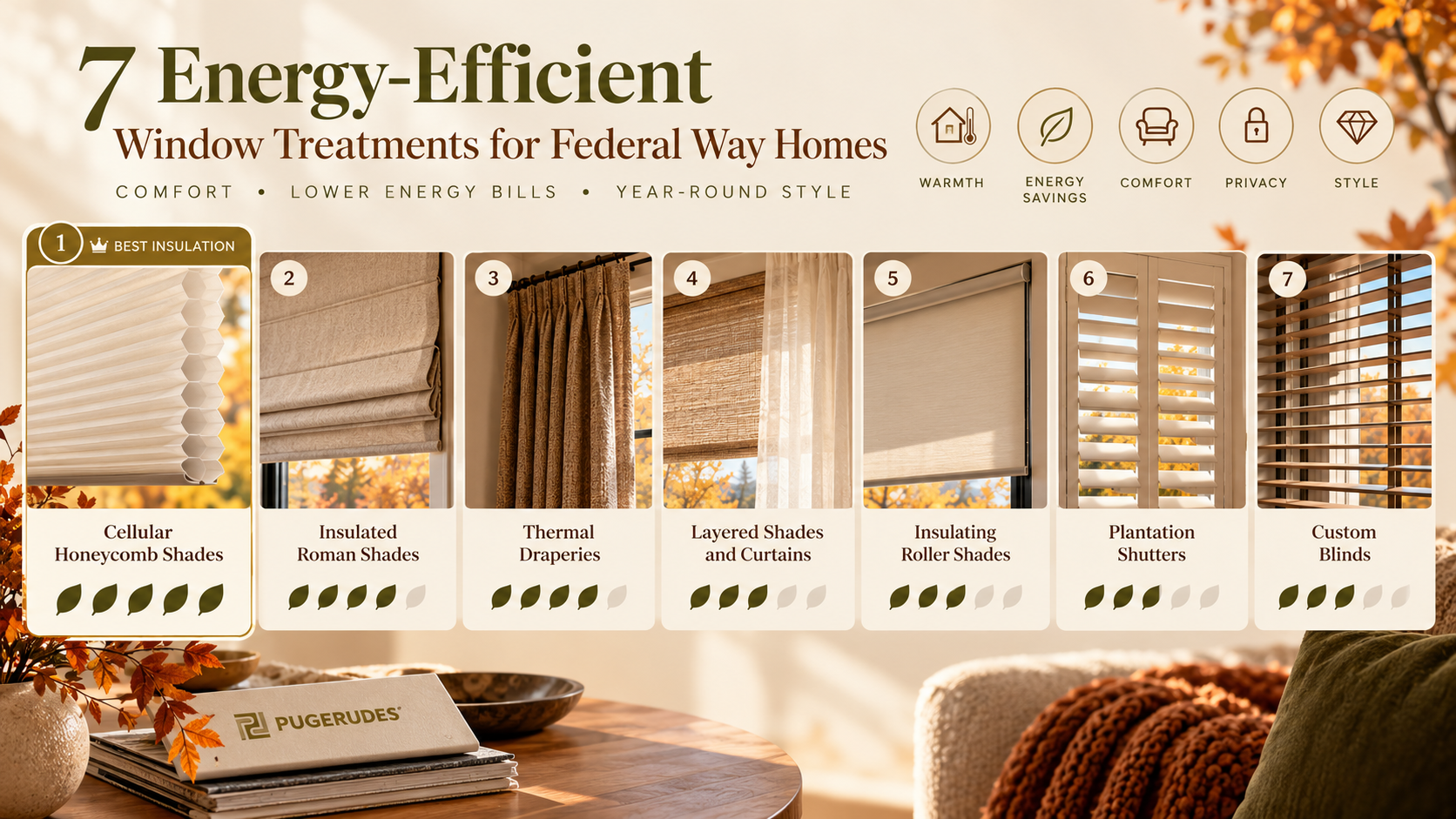 307396 7 Energy Efficient Window Treatments in Federal Way