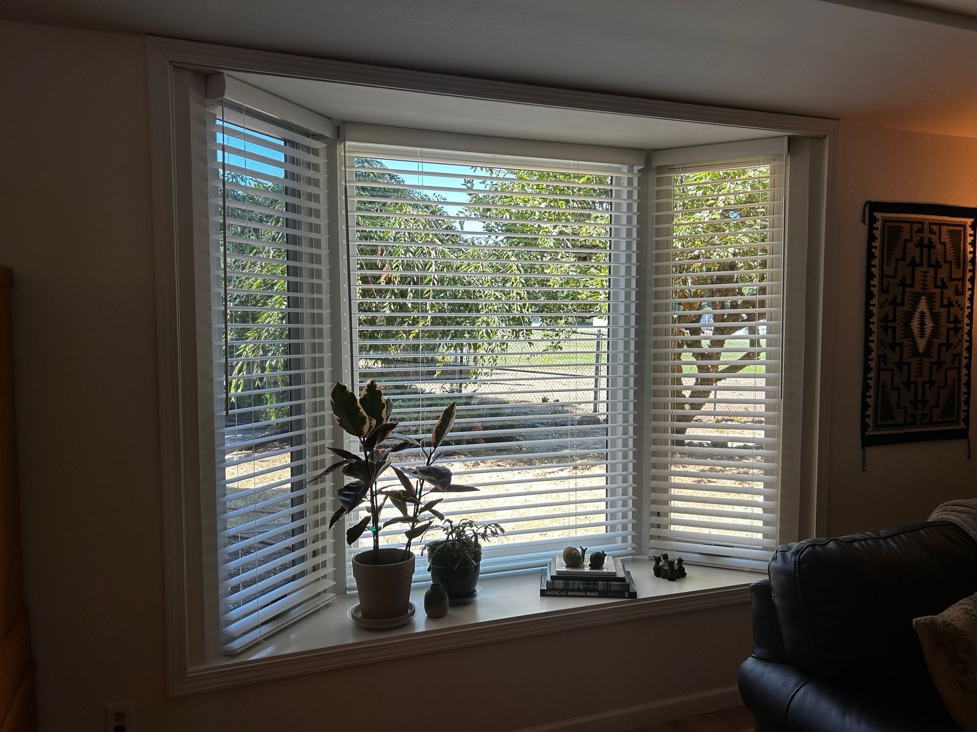 Hunter Douglas Aria blinds installed by Pugerudes, offering natural light control and stylish window treatment in a modern home.