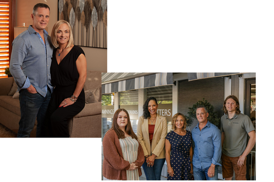 Pugerudes custom window treatments team and family-owned showroom staff