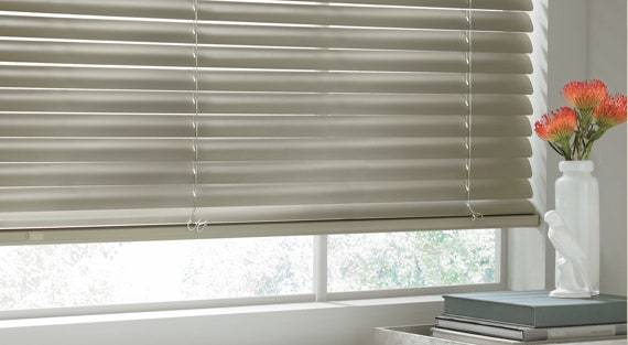 Blinds inside a home in Bellevue, WA