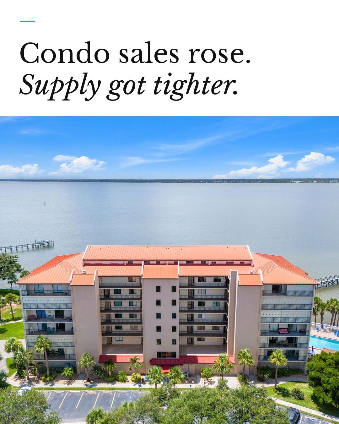 Brevard condo sales rose 6.8% in September 2026 as supply tightened to 5.9 months