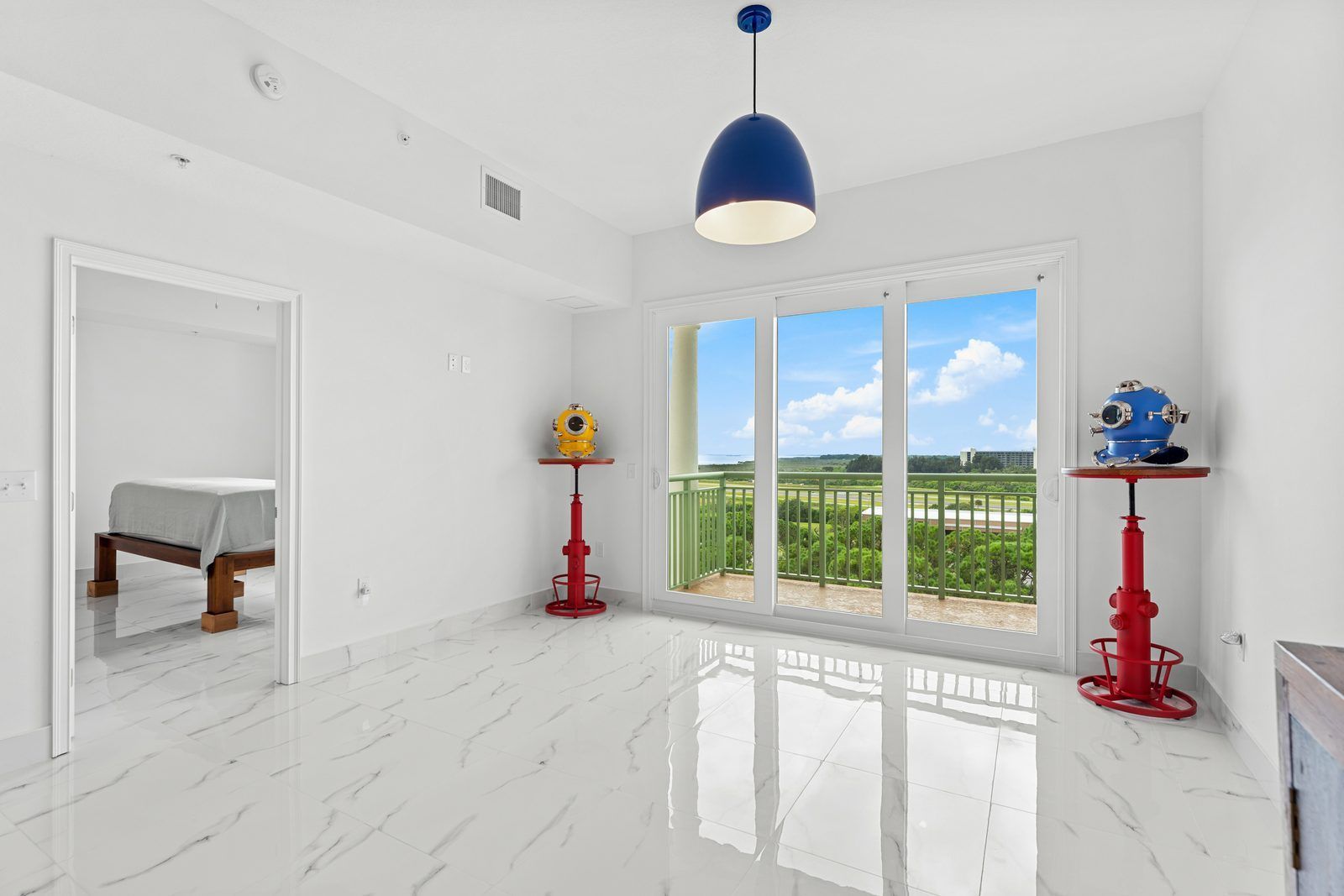 Open living and dining area at Residence 1012