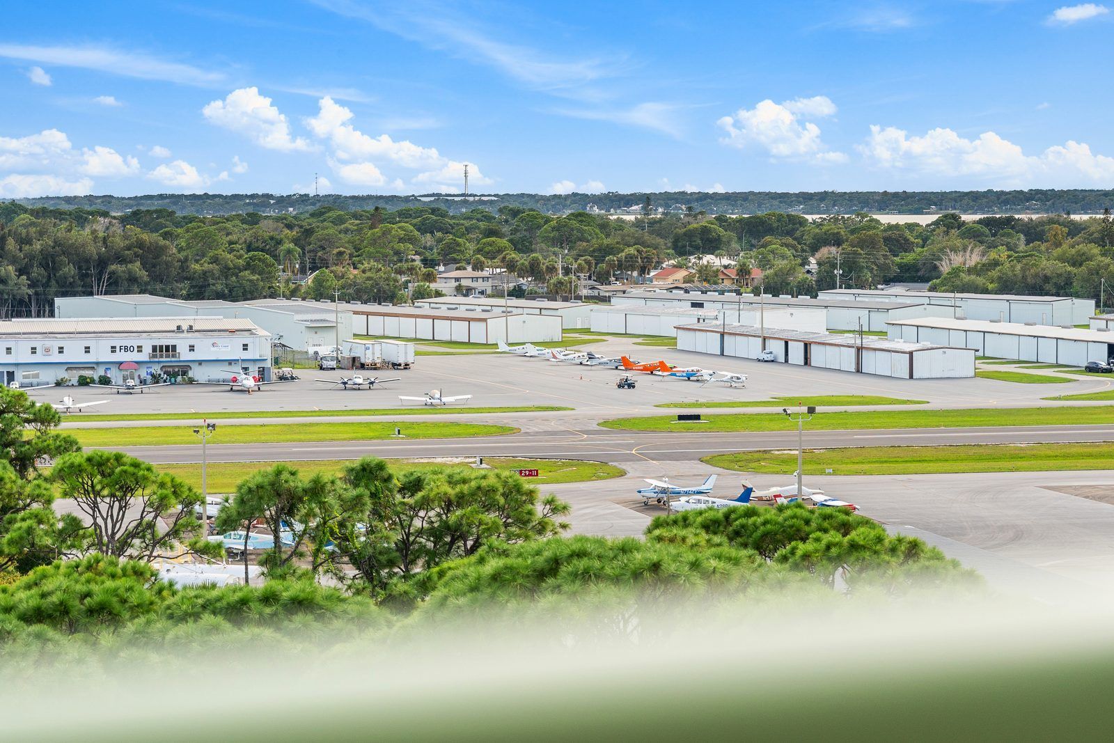 Merritt Island Airport airfield seen from Residence 1012