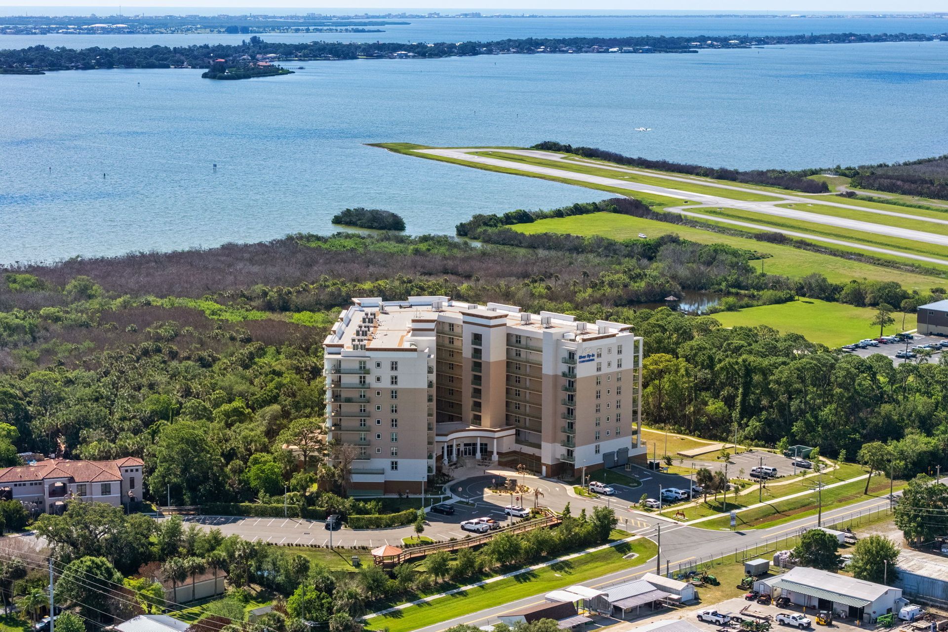 Modern River Fly-In condo interior at 735 Pilot Lane, Merritt Island, Florida, near Merritt Island Airport and Sykes Creek
