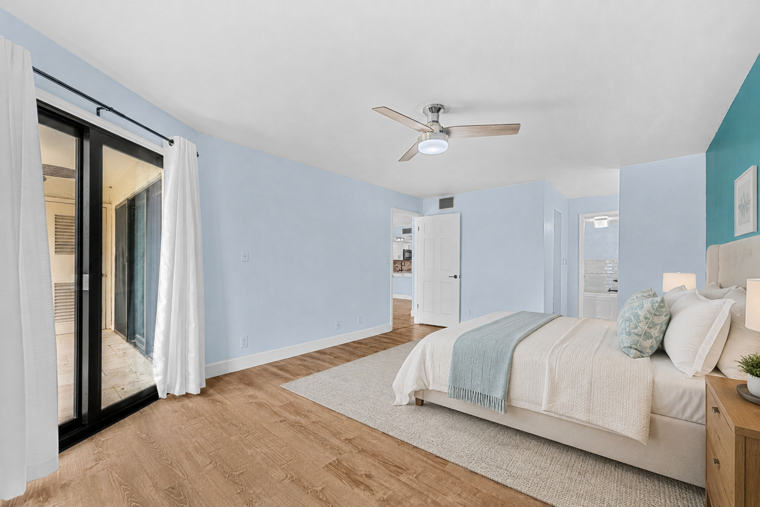 “Waterfront condo at 3220 River Villa Way Unit 121 overlooking the Indian River Lagoon in the gated Beach Woods community of Melbourne Beach, Florida.”