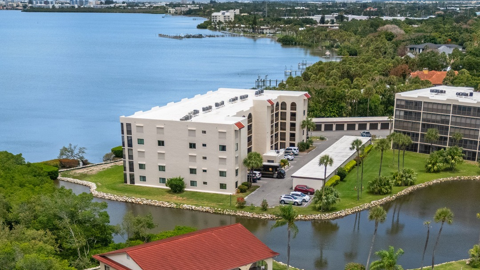 Coastal condominium buildings along the Space Coast.